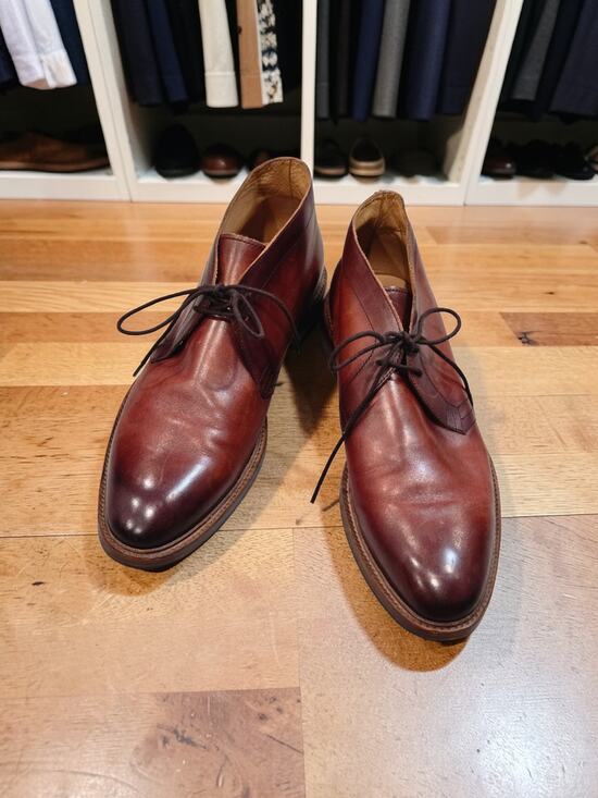 Curatore Vero Cuoio Other - Curatore Vero Cuoio Men's Leather Chukka Boots Color: Cognac Brown Size:11
